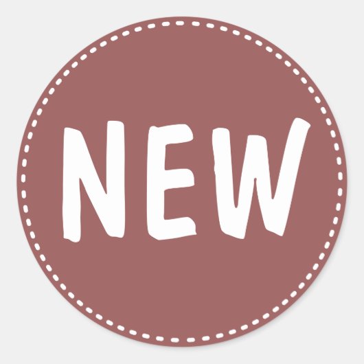 Nieuw product ronde sticker (Voorkant)