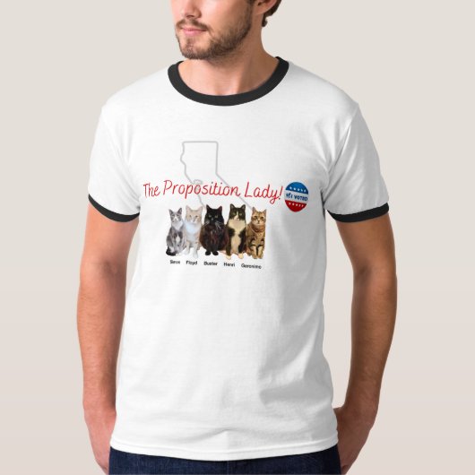 NIEUW! Propositie Lady Ringer T-shirt (Voorkant)
