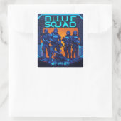 Nieuw PUBG-papier Vierkante Sticker (Tas)
