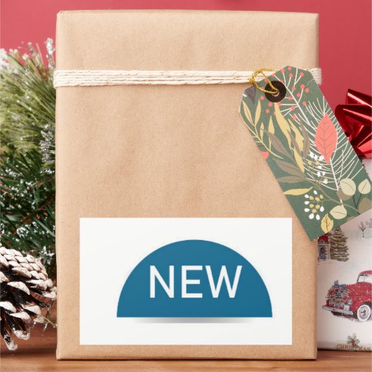 NIEUW RECHTHOEKIGE STICKER (Feestdagen)