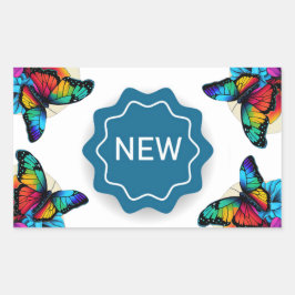 NIEUW RECHTHOEKIGE STICKER