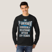 Nieuw relevant Derde amendement T-shirt (Voorkant volledig)