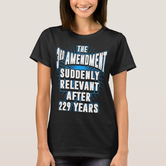 Nieuw relevant Derde amendement T-shirt (Voorkant)
