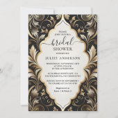 Nieuw Retro Arabisch Exotisch Bold Damask Vrijgeze Kaart (Voorkant)