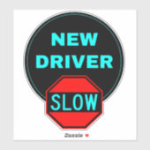 Nieuw rijbewijs (veilig rijden langzaam) Student Sticker (Vel)