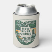 Nieuw River Gorge National Park Reisembleem Blikjeskoeler (Blikje Voorkant)