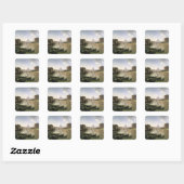 Nieuw Rome met het Castel Sant'Angelo Vierkante Sticker (Vel)