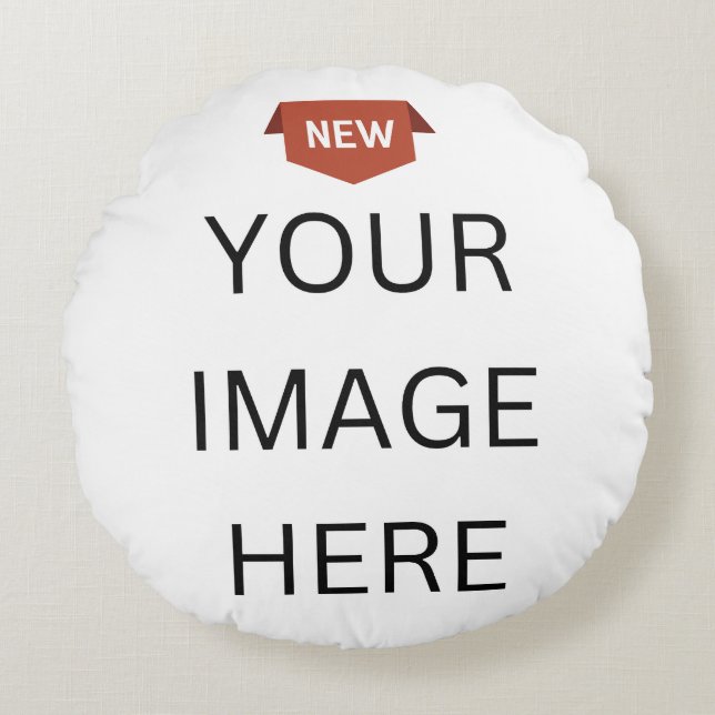 NIEUW! Rond Sierkussen van 16 inch - Aanpassen Rond Kussen (Voorkant)