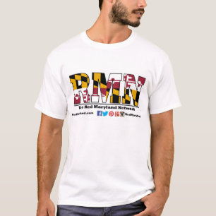Nieuw rood maryland Logo T-shirt