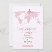 Nieuw Roos Gold Destination Passport Verloving Kaart (Voorkant)