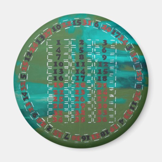 NIEUW ROULETTE MODEL MAGNEET (Voorkant)