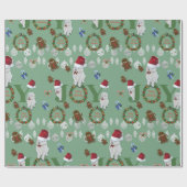 Nieuw Samoyed Holiday Wrapping Paper Cadeaupapier (Vlak)