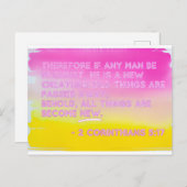 Nieuw schepsel in Christ - Faith Briefkaart (Voorkant / Achterkant)