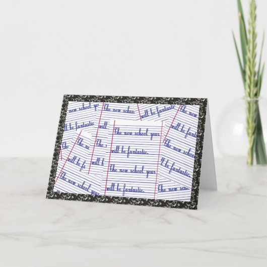 Nieuw schooljaar kaart (Voorkant)