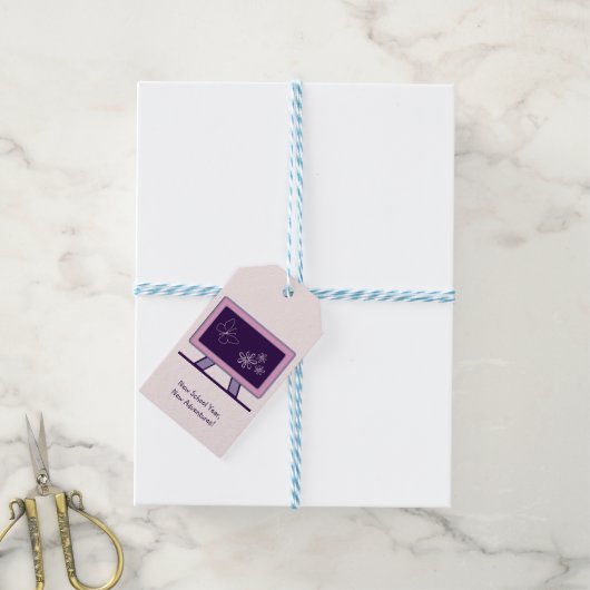 Nieuw schooljaar, nieuw avontuur cadeaulabel (Met Touw)