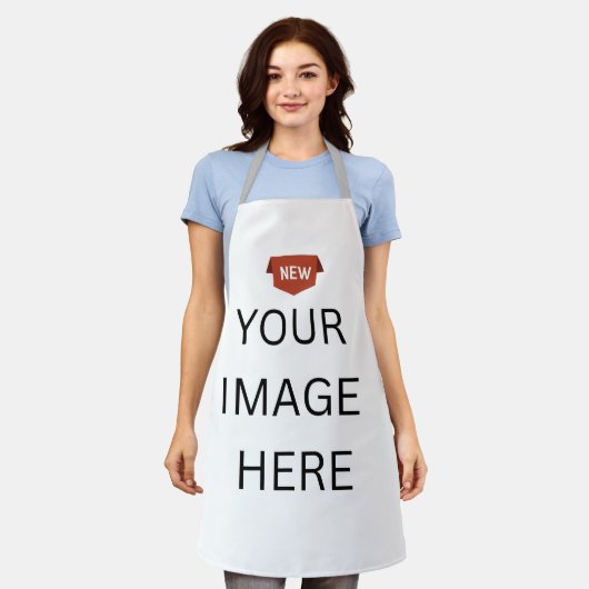 NIEUW! Schort - Medium - All-over print - Silver s (Gedragen)