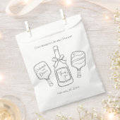 Nieuw Script Pickleball & Prosecco Vrijgezellenfee Bedankzakje (Geknipt)