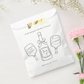 Nieuw Script Pickleball & Prosecco Vrijgezellenfee Bedankzakje (Gezegeld)