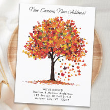 Nieuw Seizoen Nieuw Adres Herfst We zijn verhuisd