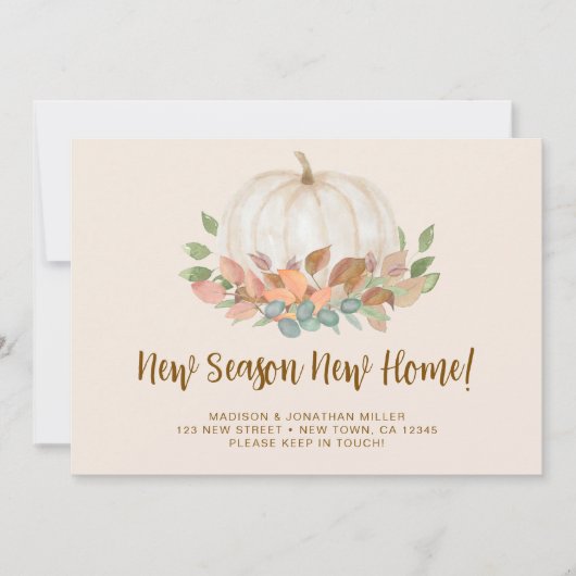 Nieuw Seizoen Nieuw Home Pompoen Herfst Herfst Ver Aankondiging (Voorkant)