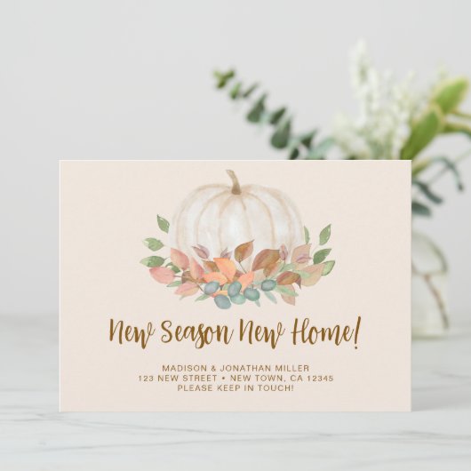 Nieuw Seizoen Nieuw Home Pompoen Herfst Herfst Ver Aankondiging (Staand voorkant)