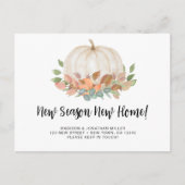 Nieuw Seizoen Nieuw Home Pompoen Herfst Herfst Ver Aankondigingskaart (Voorkant)