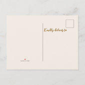 Nieuw Seizoen Nieuw Home Pumpkin Door Herfst Aankondigingskaart (Achterkant)