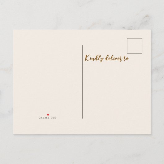 Nieuw Seizoen Nieuw Home Pumpkin Door Herfst Aankondigingskaart (Achterkant)