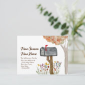 Nieuw Seizoen Nieuw Huis Adreswijziging Briefkaart (Staand voorkant)