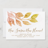 Nieuw Seizoen Nieuw Huis Herfst Foliage Verhuizen Aankondiging (Voorkant)