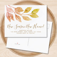 Nieuw Seizoen Nieuw Huis Herfst Foliage Verhuizen