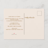 Nieuw Seizoen Nieuw Huis Herfst Herfst Pompoen Bew Aankondigingskaart (Achterkant)