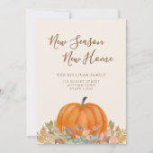 Nieuw Seizoen Nieuw Huis Herfst Pompoen Bewegen Aankondiging (Voorkant)
