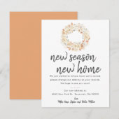 Nieuw Seizoen Nieuwe Home Herfst Bewegende Aankond Aankondiging (Voorkant / Achterkant)