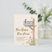 Nieuw Seizoen Nieuwe Home Herfst Beweging Aankondi Aankondigingskaart (Staand voorkant)