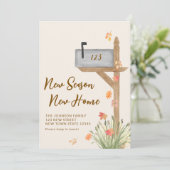 Nieuw Seizoen Nieuwe Home Herfst Mailbox Verhuizen Aankondiging (Staand voorkant)