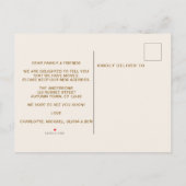 Nieuw Seizoen Nieuwe Home Herfst Verhuizen Aankondigingskaart (Achterkant)