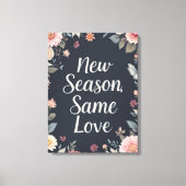 Nieuw seizoen Zelfde liefde Dark Floral Art Canvas Afdruk (Voorkant)