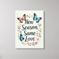 Nieuw Seizoen Zelfde Liefde Vlinder Bloemen Kunst