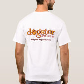 Nieuw Shirt van de Foto van Dogster - URL op rug (Achterkant)