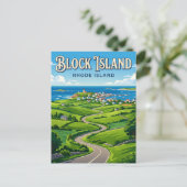 Nieuw Shoreham Rhode Island Briefkaart (Staand voorkant)