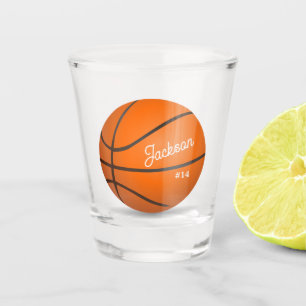 NIEUW! Shot Glass - Basketbal Naam # Aangepast Glas