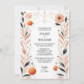 Nieuw Sinaasappel 70s 80s 90s Roze Peach Kleurrijk Kaart (Voorkant)