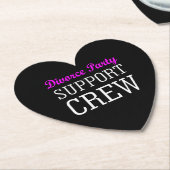 Nieuw single break-up support crew echtscheidingsf kartonnen onderzetters (Gekanteld)