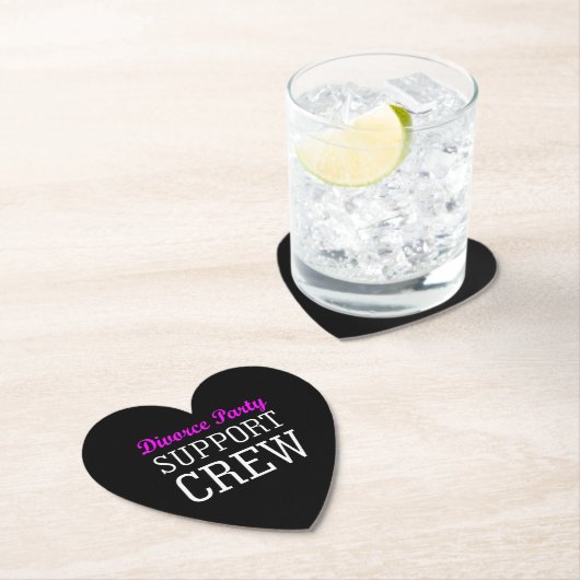 Nieuw single break-up support crew echtscheidingsf kartonnen onderzetters (Insitu)