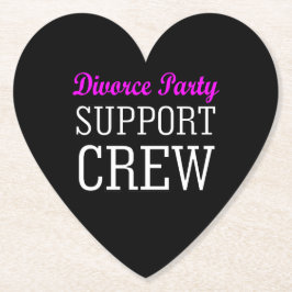 Nieuw single break-up support crew echtscheidingsf kartonnen onderzetters