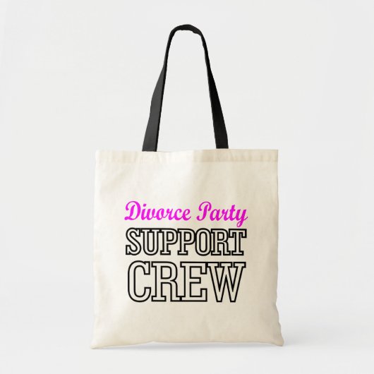 Nieuw single break-up support crew echtscheidingsf tote bag (Voorkant)