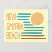 Nieuw Smyrna Beach Florida geometrisch ontwerp Briefkaart (Voorkant)