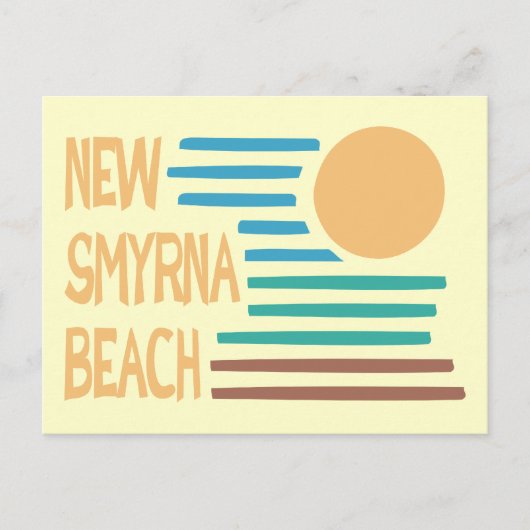 Nieuw Smyrna Beach Florida geometrisch ontwerp Briefkaart (Voorkant)