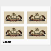 Nieuw Smyrna Beach Florida palm sticker (Vel)